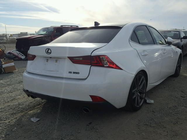 JTHBE1D21E5001565 - 2014 LEXUS IS 350 WHITE photo 4