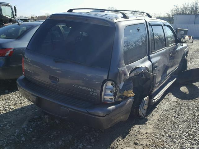 1D4HS48N93F557921 - 2003 DODGE DURANGO SL GRAY photo 4