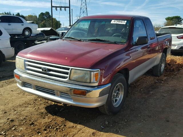 JT4TN12D5T0022181 - 1996 TOYOTA T100 XTRAC RED photo 2