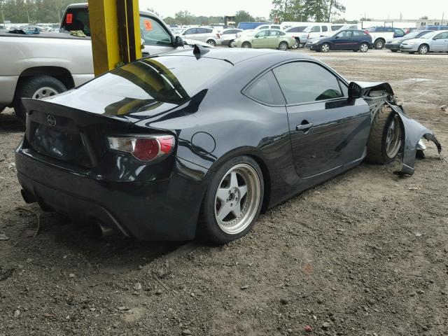 JF1ZNAA17D1727972 - 2013 TOYOTA SCION FR-S BLACK photo 4