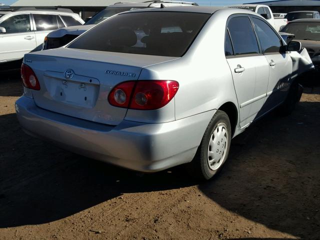 2T1BR32E17C838367 - 2007 TOYOTA COROLLA CE SILVER photo 4