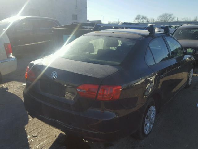 3VW2K7AJ7DM287520 - 2013 VOLKSWAGEN JETTA BASE 黑色 照片 4