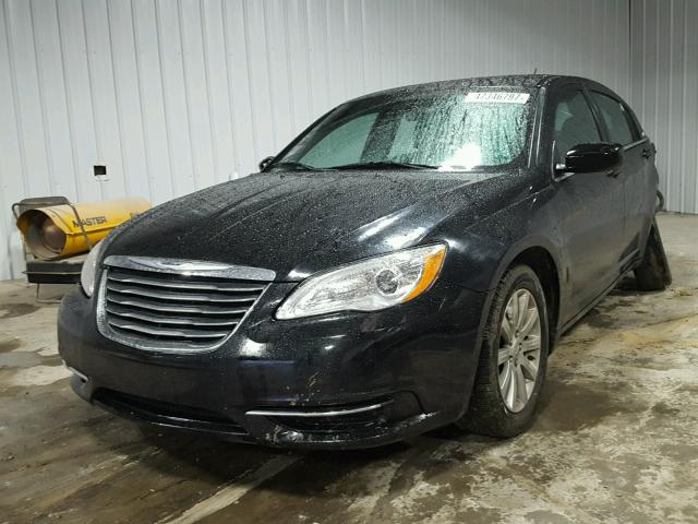 1C3CCBBGXDN560213 - 2013 CHRYSLER 200 TOURIN BLACK photo 2