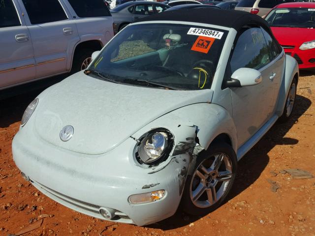 3VWCD31Y15M351086 - 2005 VOLKSWAGEN NEW BEETLE ლურჯი ფოტო 2