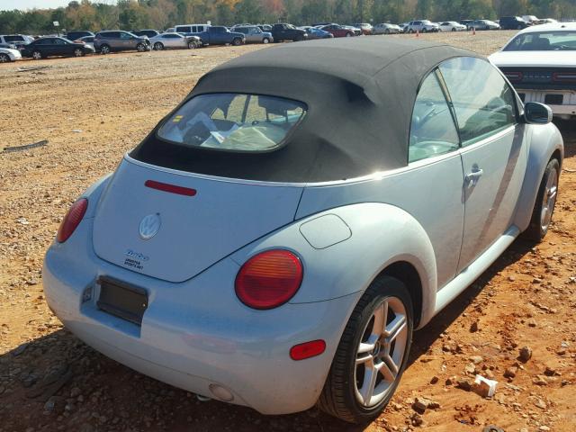 3VWCD31Y15M351086 - 2005 VOLKSWAGEN NEW BEETLE BLUE photo 4