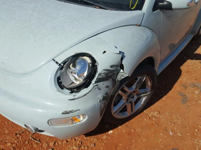 3VWCD31Y15M351086 - 2005 VOLKSWAGEN NEW BEETLE BLUE photo 9