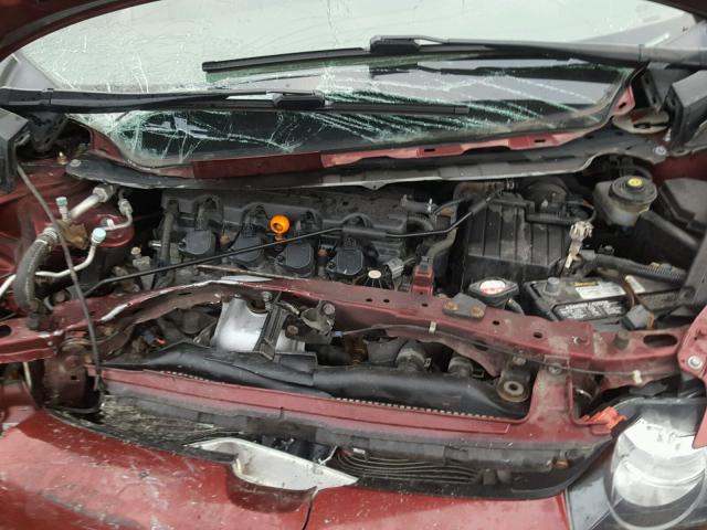 1HGFA16558L050307 - 2008 HONDA CIVIC LX MAROON photo 7