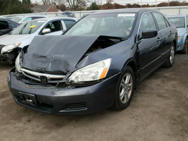 1HGCM56737A217146 - 2007 HONDA ACCORD EX CHARCOAL photo 2