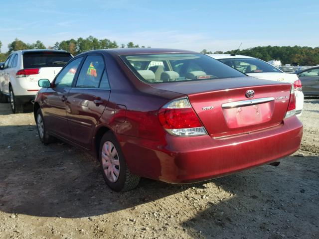 4T1BE32K65U396859 - 2005 TOYOTA CAMRY LE RED photo 3