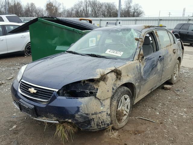 1G1ZS58F17F167037 - 2007 CHEVROLET MALIBU LS BLUE photo 2