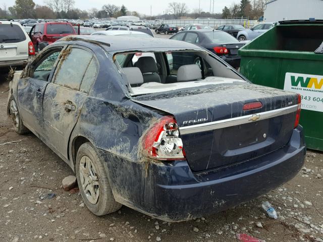 1G1ZS58F17F167037 - 2007 CHEVROLET MALIBU LS BLUE photo 3