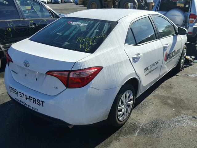 5YFBURHE0HP668674 - 2017 TOYOTA COROLLA L WHITE photo 4