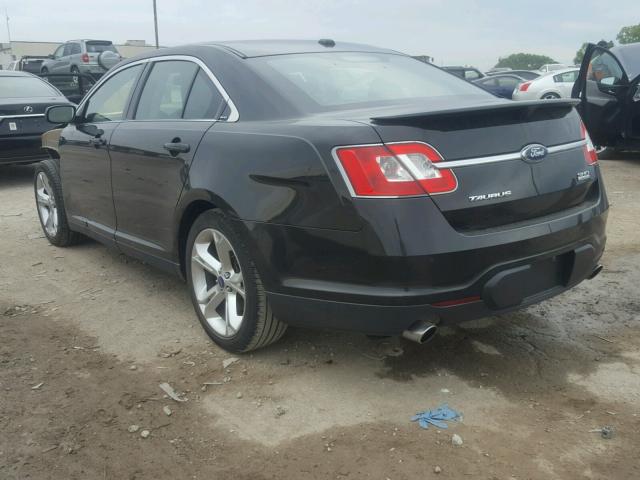 1FAHP2KT0AG113656 - 2010 FORD TAURUS SHO BLACK photo 3