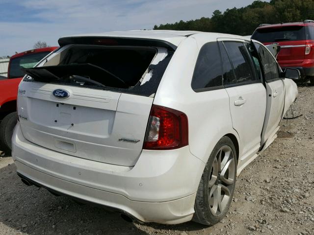 2FMDK3AK5DBC84514 - 2013 FORD EDGE SPORT WHITE photo 4