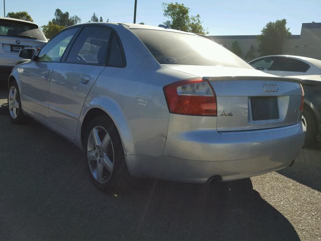 WAUJC68E45A097118 - 2005 AUDI A4 1.8T SILVER photo 3