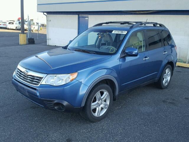 JF2SH63699H730381 - 2009 SUBARU FORESTER 2 BLUE photo 2