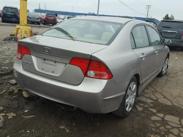 1HGFA16536L026052 - 2006 HONDA CIVIC LX TAN photo 4