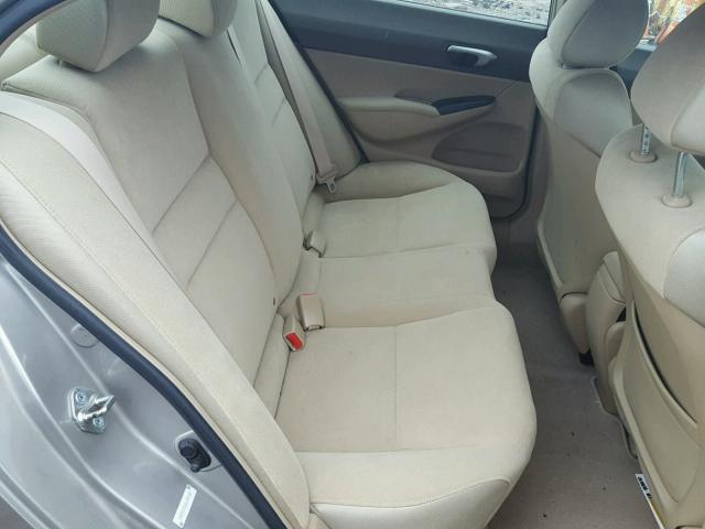 1HGFA16536L026052 - 2006 HONDA CIVIC LX Marrón foto 6