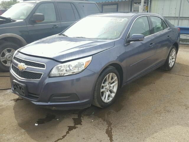1G11C5SA9DF348437 - 2013 CHEVROLET MALIBU 1LT BLUE photo 2