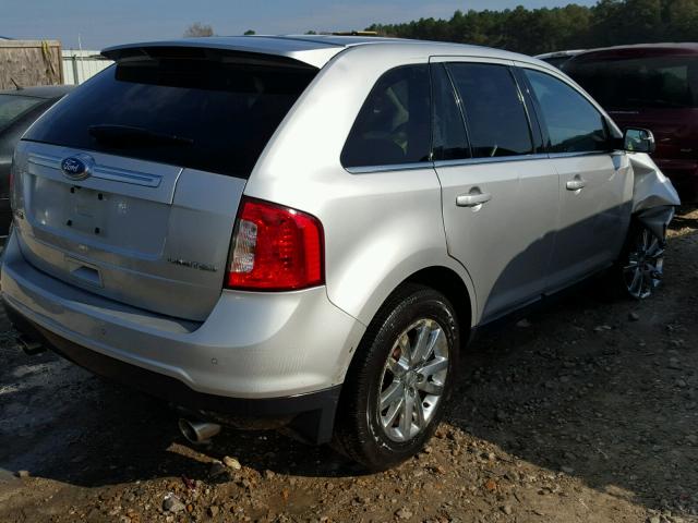 2FMDK3KC9BBB11597 - 2011 FORD EDGE LIMIT SILVER photo 4