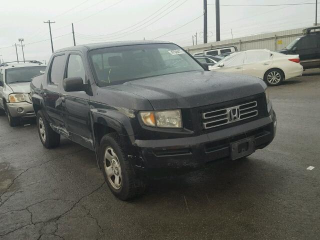 2HJYK16266H568216 - 2006 HONDA RIDGELINE BLACK photo 1