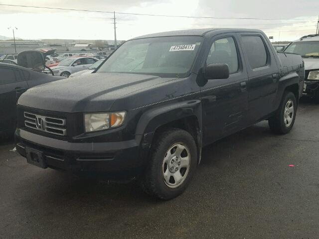 2HJYK16266H568216 - 2006 HONDA RIDGELINE BLACK photo 2