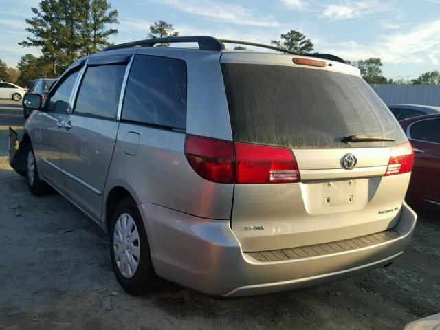 5TDZA23C05S267200 - 2005 TOYOTA SIENNA CE SILVER photo 3