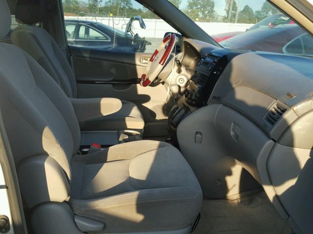 5TDZA23C05S267200 - 2005 TOYOTA SIENNA CE SILVER photo 5