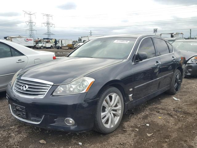 JNKBY01F58M551046 - 2008 INFINITI M45 BLACK photo 2