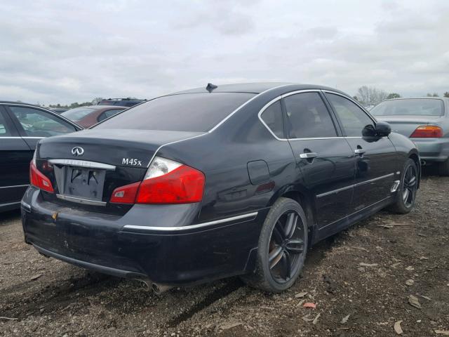 JNKBY01F58M551046 - 2008 INFINITI M45 BLACK photo 4