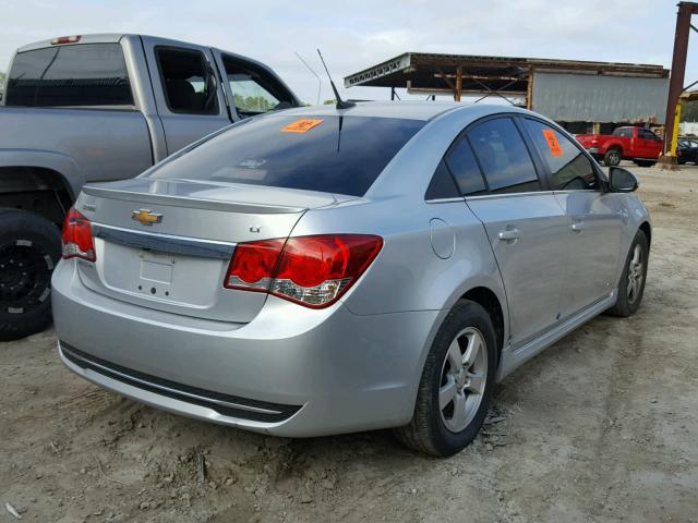 1G1PC5SB4E7310290 - 2014 CHEVROLET CRUZE LT SILVER photo 4