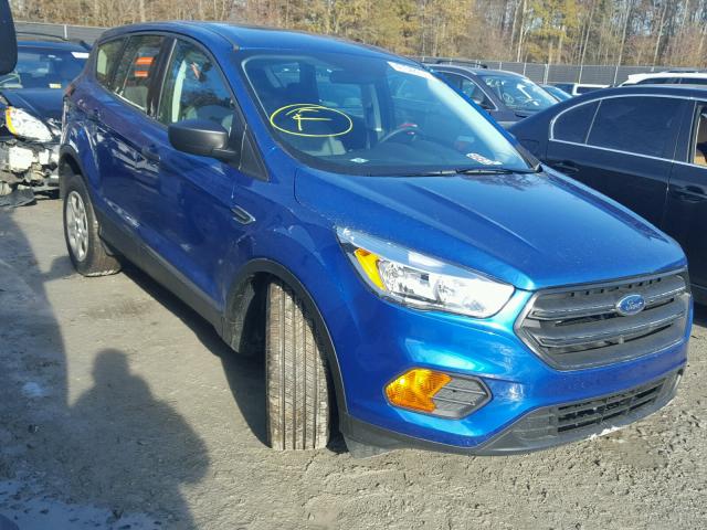 1FMCU0F70HUE65612 - 2017 FORD ESCAPE S BLUE photo 1