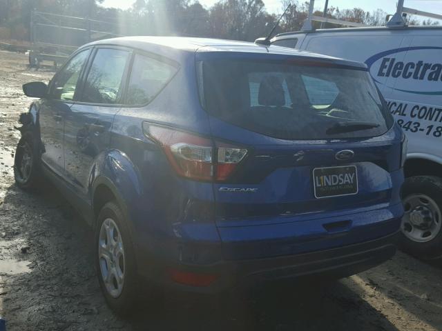 1FMCU0F70HUE65612 - 2017 FORD ESCAPE S BLUE photo 3