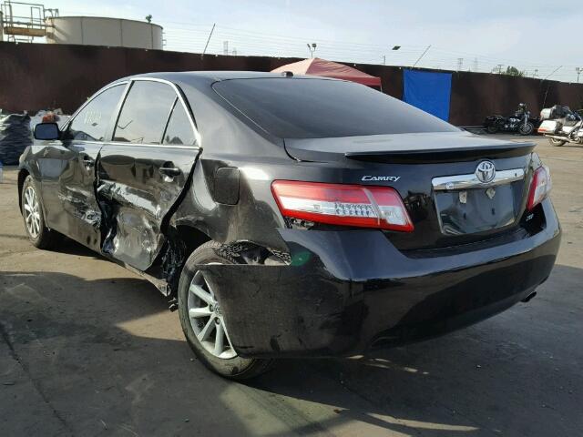 4T4BF3EK7BR157203 - 2011 TOYOTA CAMRY BASE BLACK photo 3