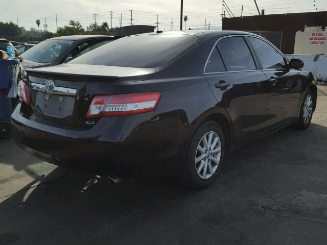 4T4BF3EK7BR157203 - 2011 TOYOTA CAMRY BASE BLACK photo 4