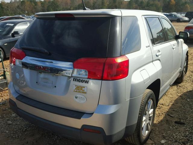 2CTALBEW1A6238778 - 2010 GMC TERRAIN SL SILVER photo 4