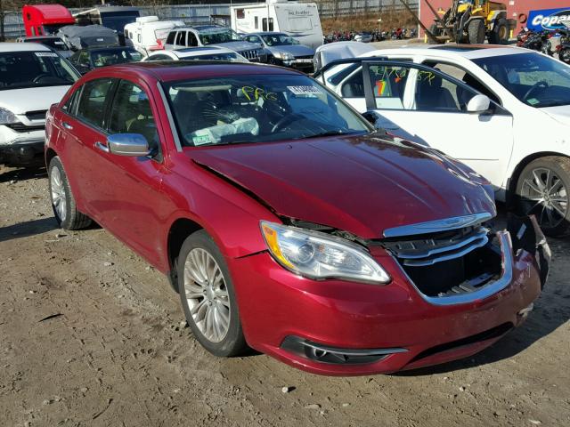 1C3CCBCG4CN180586 - 2012 CHRYSLER 200 LIMITE RED photo 1