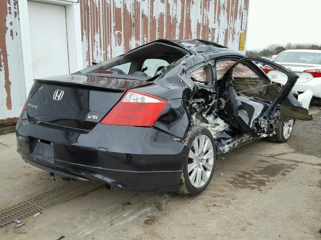 1HGCS22828A010820 - 2008 HONDA ACCORD EXL BLACK photo 4