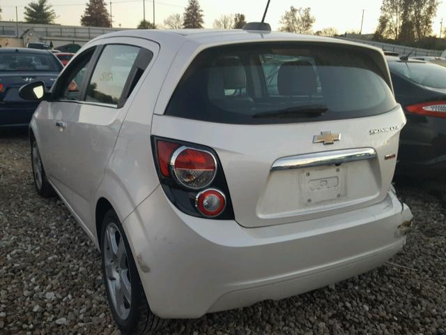 1G1JE6SB6F4202259 - 2015 CHEVROLET SONIC LTZ WHITE photo 3