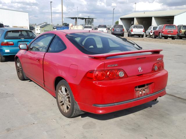 JH4DC53846S006340 - 2006 ACURA RSX RED photo 3