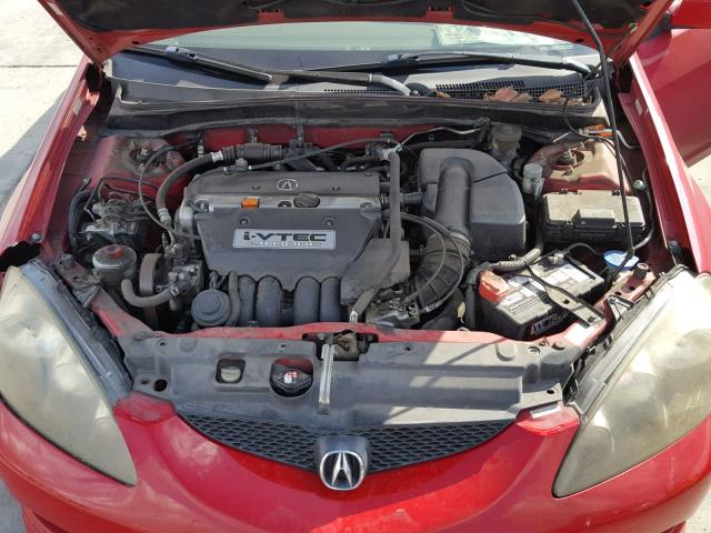 JH4DC53846S006340 - 2006 ACURA RSX RED photo 7