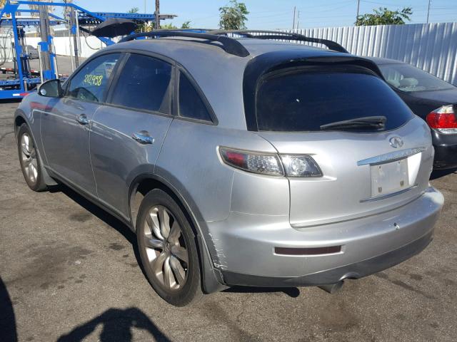 JNRBS08W03X003469 - 2003 INFINITI FX45 SILVER photo 3