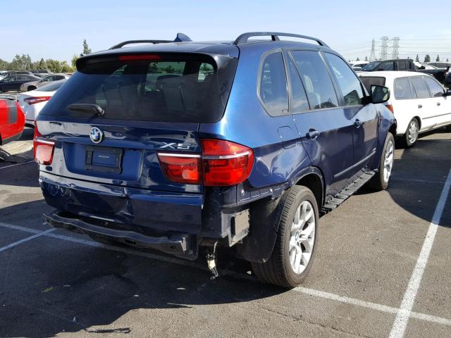 5UXZV4C57BL415274 - 2011 BMW X5 XDRIVE3 BLUE photo 4