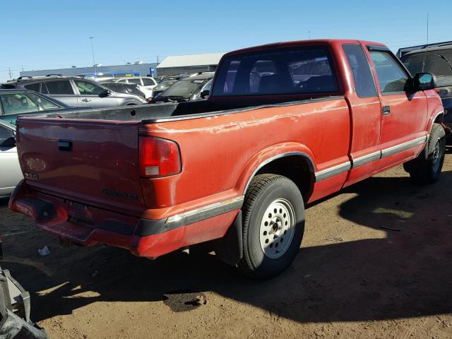 1GCDT19X7TK107926 - 1996 CHEVROLET S TRUCK S1 RED photo 4