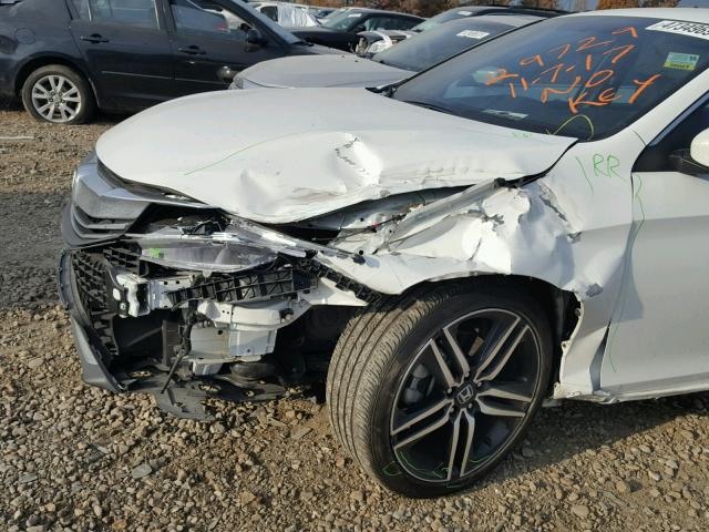 1HGCR2F53GA123671 - 2016 HONDA ACCORD SPO WHITE photo 9