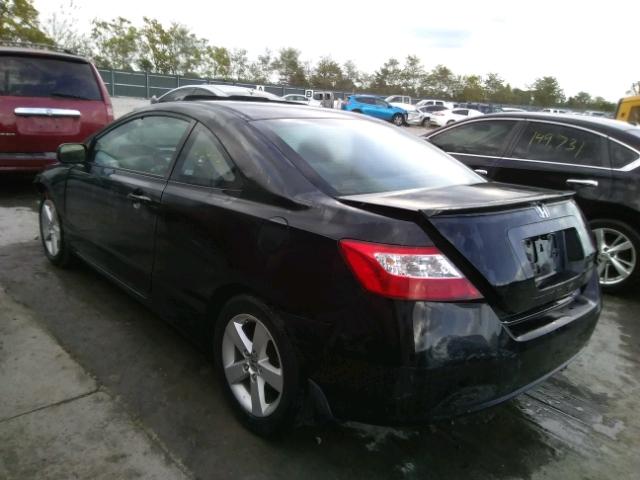 2HGFG129X8H531836 - 2008 HONDA CIVIC EXL BLACK photo 3