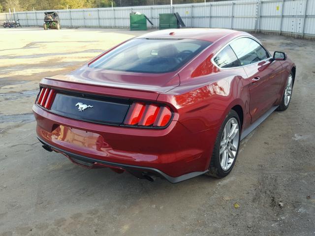 1FA6P8TH7G5294408 - 2016 FORD MUSTANG RED photo 4