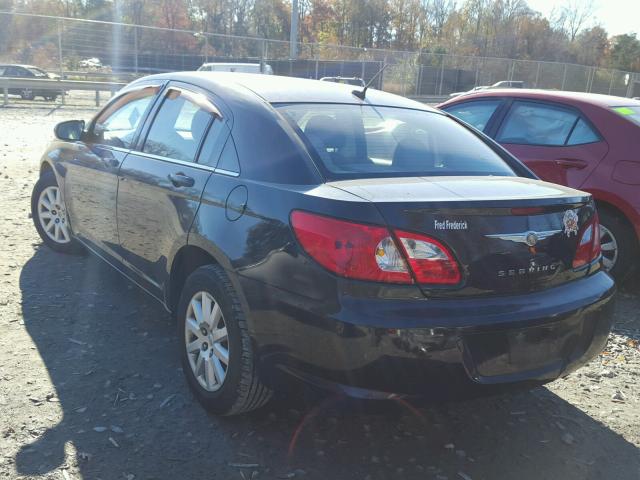 1C3LC46J28N140730 - 2008 CHRYSLER SEBRING LX BLACK photo 3