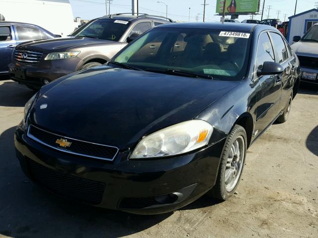 2G1WD58C589289445 - 2008 CHEVROLET IMPALA SUP BLACK photo 2