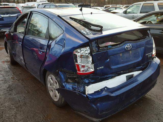 JTDKB20U797885531 - 2009 TOYOTA PRIUS BLUE photo 3